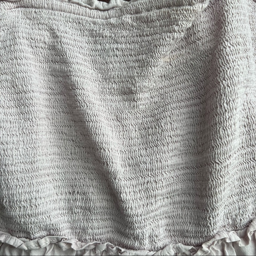 Pastel Pink Ribbed & Flowy Top - Picture 2 of 7